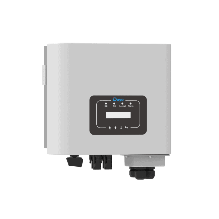 High-efficiency solar inverter for residential and commercial photovoltaic installations, featuring advanced monitoring and safety functions.