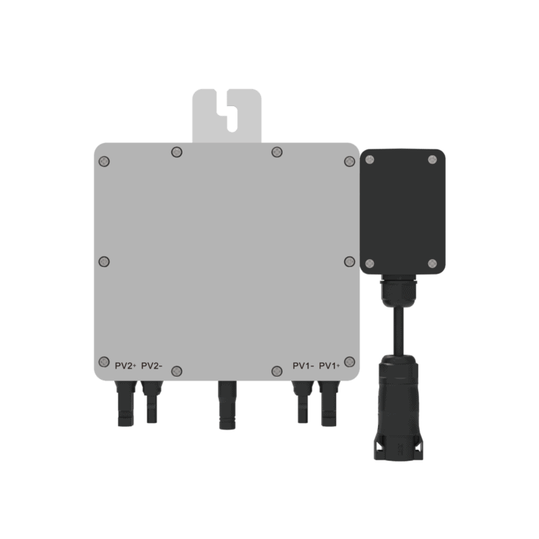 Microinversor de alta eficiência para sistemas de energia solar, compatível com os modelos SUN-M60/80/100G4-EU-Q0, garantindo conversão de energia otimizada e desempenho confiável.