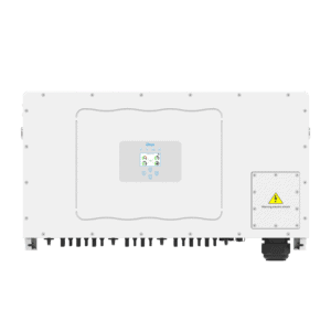 Onduleur solaire DEYE SUN-120/125/130/135/136K-G01P3-EU-AM8 pour un stockage d'énergie et une gestion efficaces de l'énergie solaire. Conception compacte avec interface utilisateur intuitive et dispositifs de sécurité.