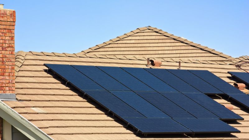 Solarmodule auf dem Dach