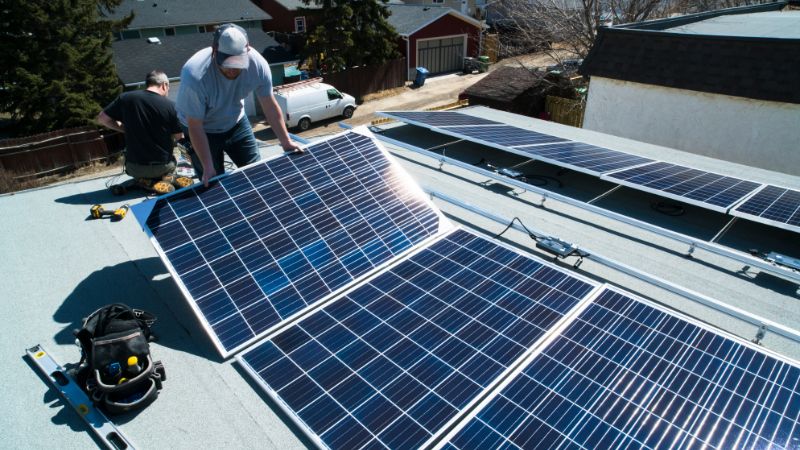 solar panel installation